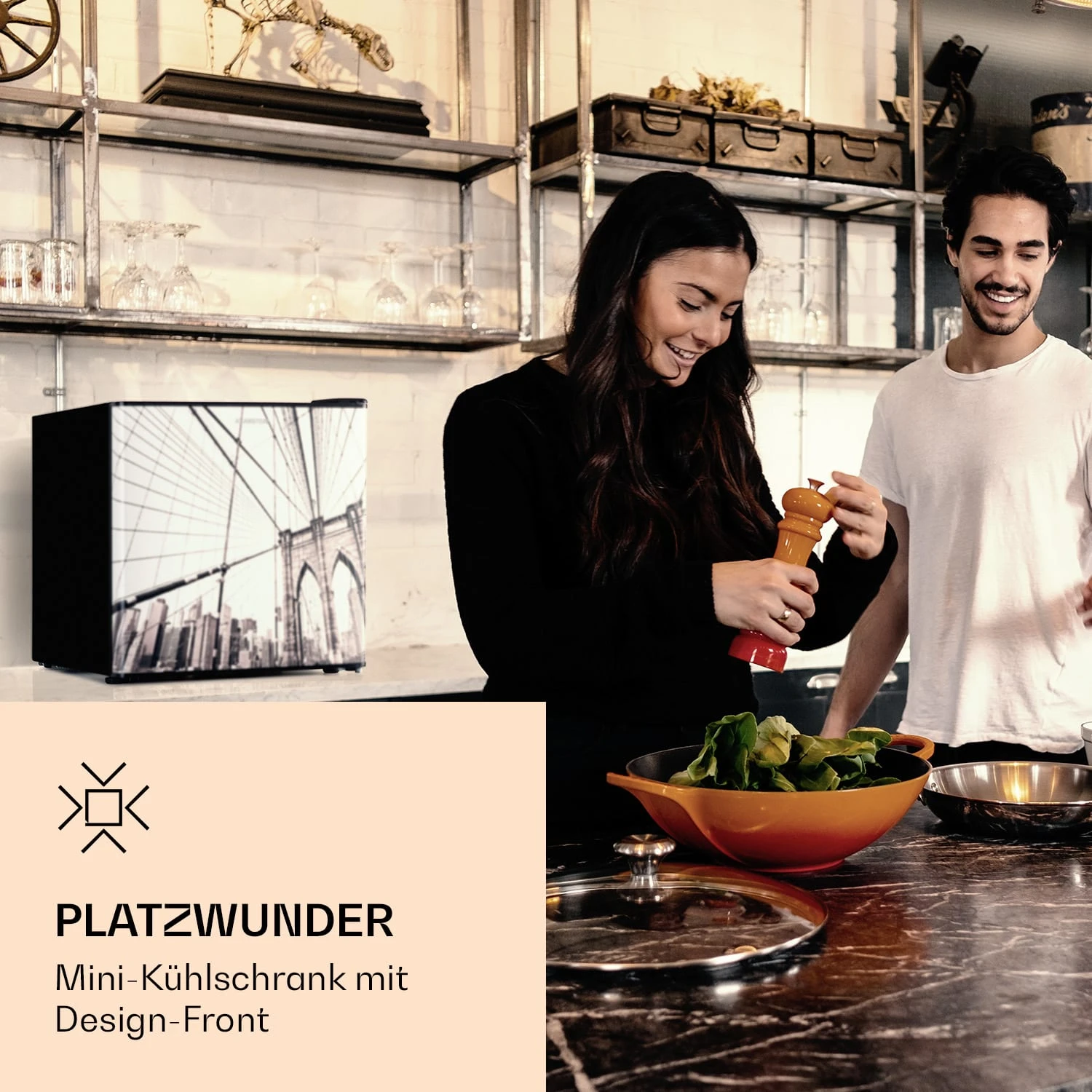 CoolArt 45L Mini-Kühlschrank EEK F Gefrierfach 1,5l Designtür CoolArt 45L Mini-Kühlschrank EEK F Gefrierfach 1,5l Designtür -Deutschland Klarstein Verkaufs-Shop 10036183 de 0002 logo