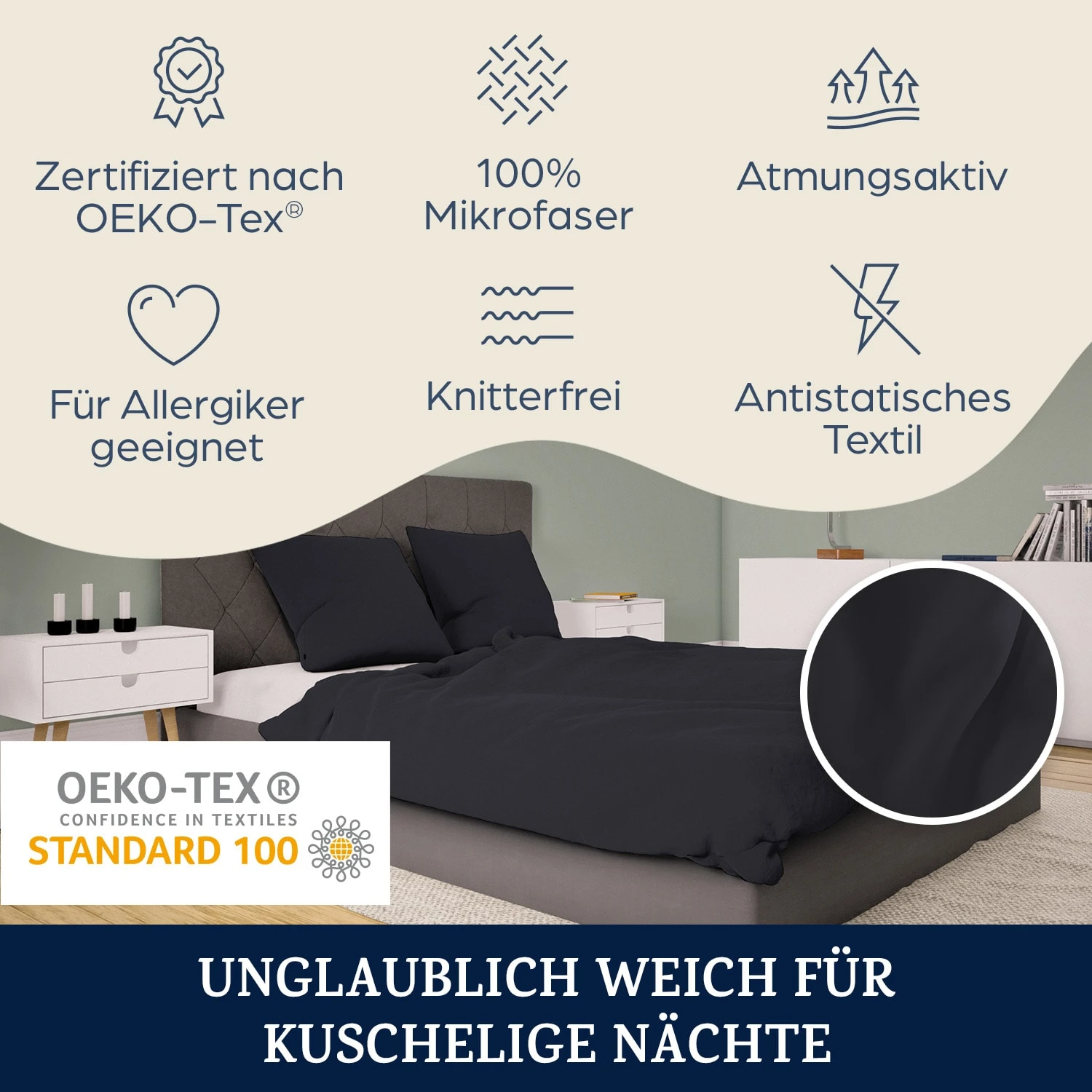 Traumwolle Biber-Bettwäsche 200x200 cm Traumwolle Biber-Bettwäsche 200x200 Cm -Deutschland Klarstein Verkaufs-Shop 10036217 de 0002 logo