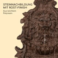 Löwenstein Wandbrunnen 2W Solar-Pumpe Polyresin 4 Weiße LED 5m Kabel -Deutschland Klarstein Verkaufs-Shop 10036333 de 0005 logo