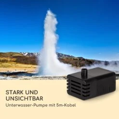 Löwenstein Wandbrunnen 2W Solar-Pumpe Polyresin 4 Weiße LED 5m Kabel -Deutschland Klarstein Verkaufs-Shop 10036333 de 0007 logo