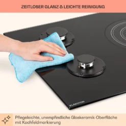 MultiChef 5 Kombi-Gaskochfeld Gas/Glaskeramik 5 Zonen -Deutschland Klarstein Verkaufs-Shop 10036338 de 0008 usp