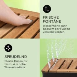 Sumatra Teak Square Gartendusche Aluminium Teakholz Tragegriff -Deutschland Klarstein Verkaufs-Shop 10036350 de 0004 usp