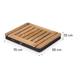 Sumatra Teak Square Gartendusche Aluminium Teakholz Tragegriff -Deutschland Klarstein Verkaufs-Shop 10036350 yy 0011 dimensions
