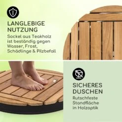 Sumatra Teak Round Gartendusche Aluminium Teakholz Tragegriff 2 Sumatra Teak Round Gartendusche Aluminium Teakholz Tragegriff -Deutschland Klarstein Verkaufs-Shop 10036351 de 0003 usp
