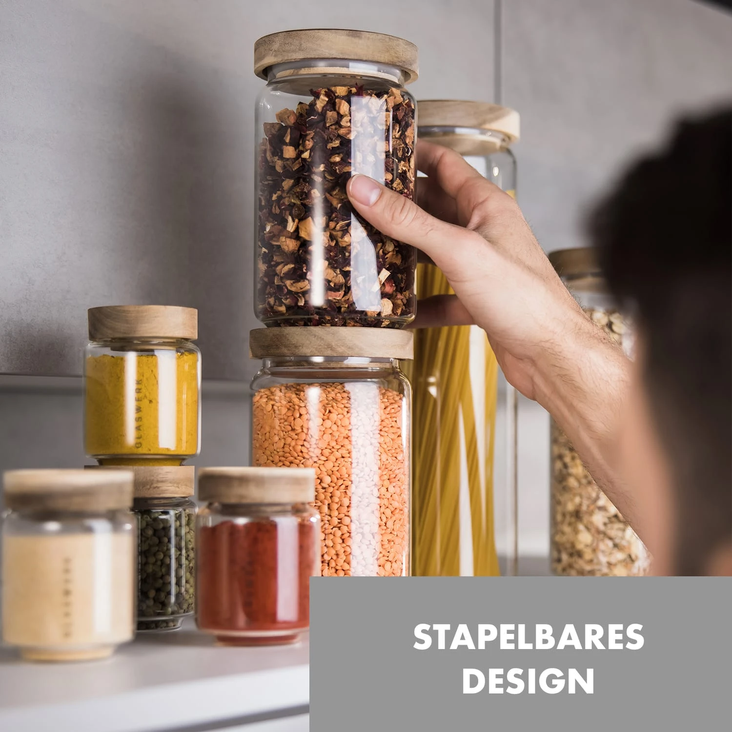 Glaswerk Lovage Vorratsgläser 1,1 l 3er Set Borosilikatglas Akazienholzdeckel Silikon Glaswerk Lovage Vorratsgläser 1,1 L 3er Set Borosilikatglas Akazienholzdeckel Silikon -Deutschland Klarstein Verkaufs-Shop 10036356 de 0002 logo