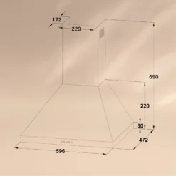 Victoria Dunstabzugshaube 60cm Retro-Design 644,5m³/h 2 LED-Lampen -Deutschland Klarstein Verkaufs-Shop 10036447 de 0006 logo