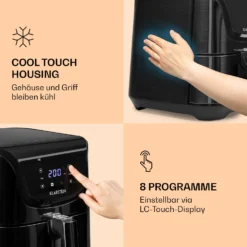 AeroVital Deluxe Heißluftfritteuse 1700W 5,4 Liter Edelstahl -Deutschland Klarstein Verkaufs-Shop 10036476 de 0004 logo