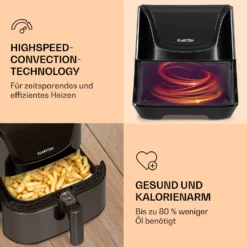 AeroVital Deluxe Heißluftfritteuse 1700W 5,4 Liter Edelstahl -Deutschland Klarstein Verkaufs-Shop 10036476 de 0005 logo