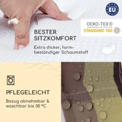 Sylt Polsterauflage Sesselauflage Kopfkissen Polyester 50x120x9cm -Deutschland Klarstein Verkaufs-Shop 10037347 de 0004 logo