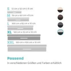 Balu Hundebett Hundekissen | Waschbar | Orthopädisch | Rutschfest | Atmungsaktiver Memory-Schaum | Größe XL (120 X 10 X 72 Cm) -Deutschland Klarstein Verkaufs-Shop 10037567 de 0007 logo