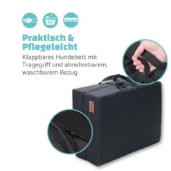 Hundebett Hundematte | Waschbar | Orthopädisch | Rutschfest | Atmungsaktiv | Klappbar Memory-Schaum | Größe L (100 X 10 X 70 Cm) -Deutschland Klarstein Verkaufs-Shop 10037570 de 0005 logo