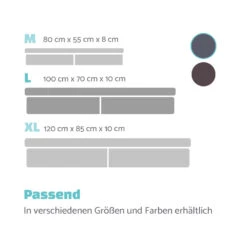 Hundebett Hundematte | Waschbar | Orthopädisch | Rutschfest | Atmungsaktiv | Klappbar Memory-Schaum | Größe L (100 X 10 X 70 Cm) -Deutschland Klarstein Verkaufs-Shop 10037570 de 0007 logo