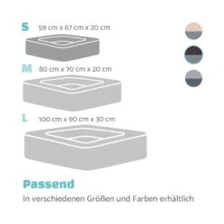 Emma Hundebett Hundekorb | Waschbar | Rutschfest | Atmungsaktiv | Wendematratze | Kissen | Größe S (67 X 20 X 59 Cm) -Deutschland Klarstein Verkaufs-Shop 10037607 de 0007 logo