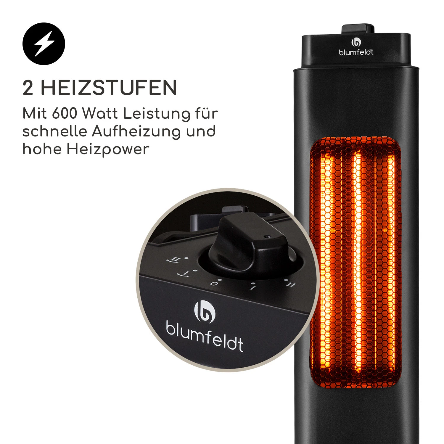 Heat Guru Tri-Mini Standheizstrahler 600W 2 Heizstufen IP65 Schwingfunktion schwarz Heat Guru Tri-Mini Standheizstrahler 600W 2 Heizstufen IP65 Schwingfunktion Schwarz -Deutschland Klarstein Verkaufs-Shop 10037728 de 0004 logo