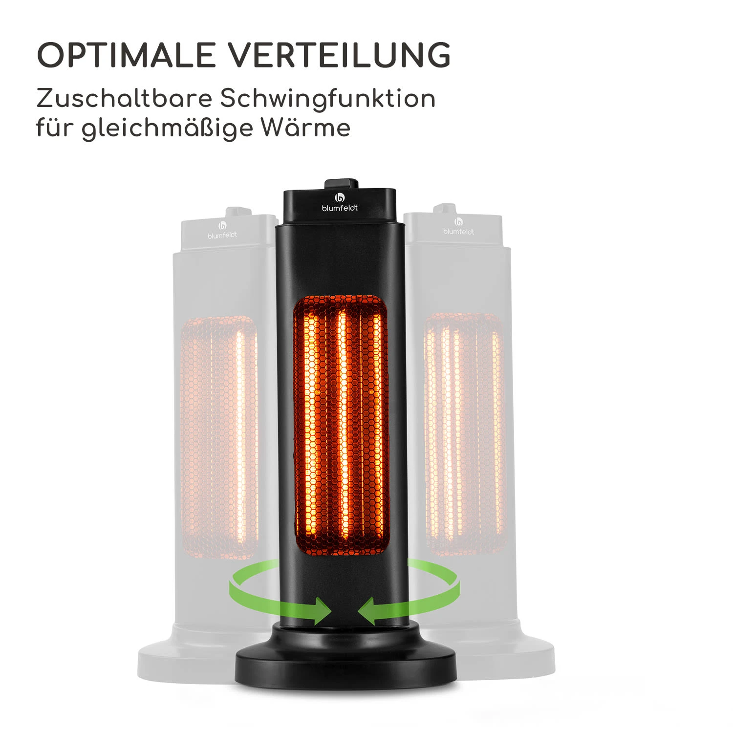 Heat Guru Tri-Mini Standheizstrahler 600W 2 Heizstufen IP65 Schwingfunktion schwarz Heat Guru Tri-Mini Standheizstrahler 600W 2 Heizstufen IP65 Schwingfunktion Schwarz -Deutschland Klarstein Verkaufs-Shop 10037728 de 0006 logo