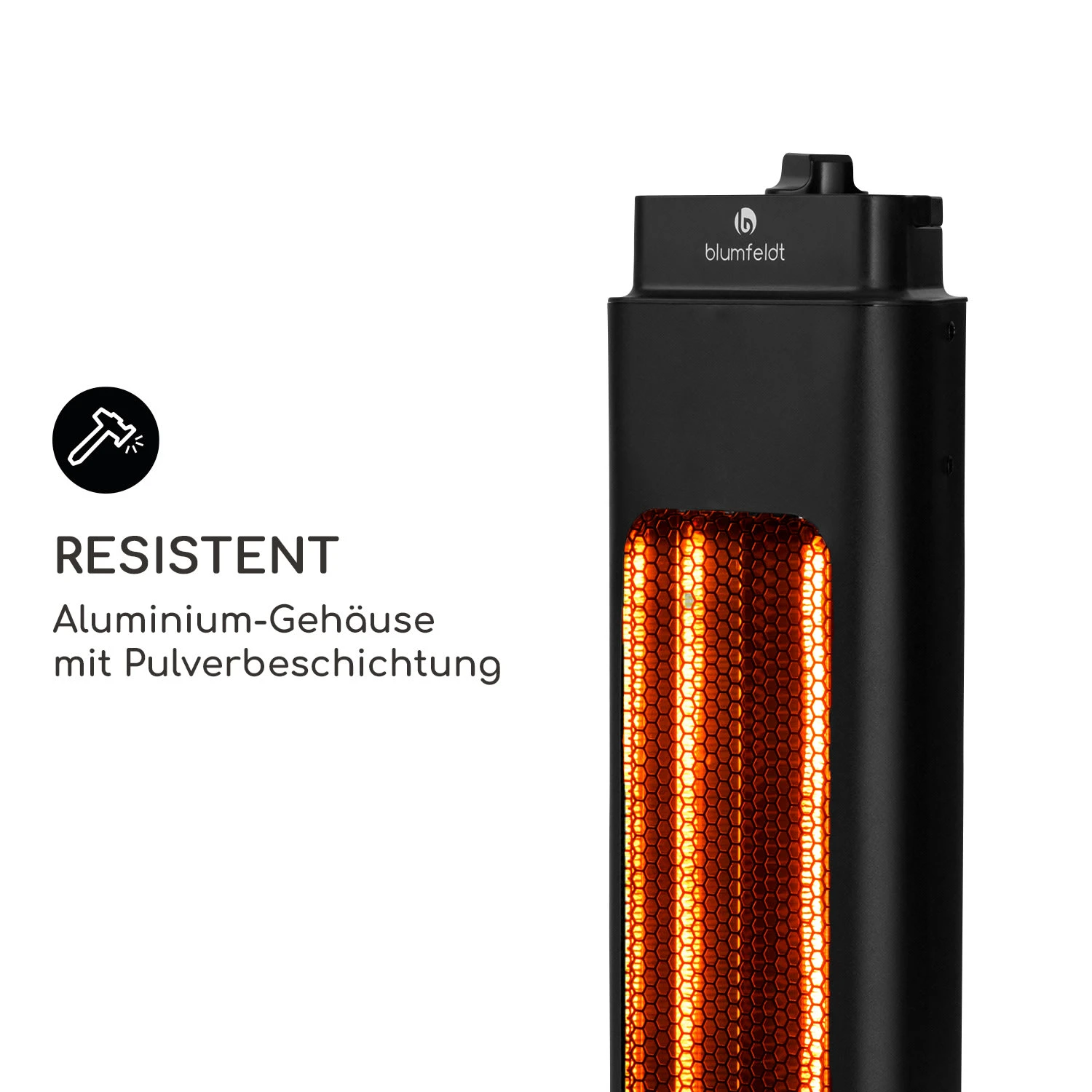 Heat Guru Tri-Mini Standheizstrahler 600W 2 Heizstufen IP65 Schwingfunktion schwarz Heat Guru Tri-Mini Standheizstrahler 600W 2 Heizstufen IP65 Schwingfunktion Schwarz -Deutschland Klarstein Verkaufs-Shop 10037728 de 0008 logo