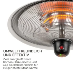 Heizsporn Deckenheizstrahler 60,5 Cm (Ø) LED-Lampe Fernbedienung -Deutschland Klarstein Verkaufs-Shop 10037732 de 0005 logo