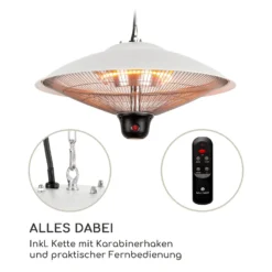 Heizsporn Deckenheizstrahler 60,5 Cm (Ø) LED-Lampe Fernbedienung -Deutschland Klarstein Verkaufs-Shop 10037732 de 0006 logo