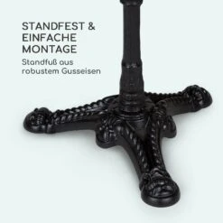 Patras Bistro-Tisch Marmortischplatte Ø60cm Gusseiserner Standfuß 4 Patras Bistro-Tisch Marmortischplatte Ø60cm Gusseiserner Standfuß -Deutschland Klarstein Verkaufs-Shop 10037740 de 0005 logo