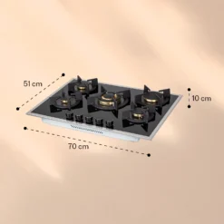 Goldflame 5 Prime Gaskochfeld 5-flammig Messing-Brenner Glaskeramik 6 Goldflame 5 Prime Gaskochfeld 5-flammig Messing-Brenner Glaskeramik -Deutschland Klarstein Verkaufs-Shop 10037808 yy 0007 logo