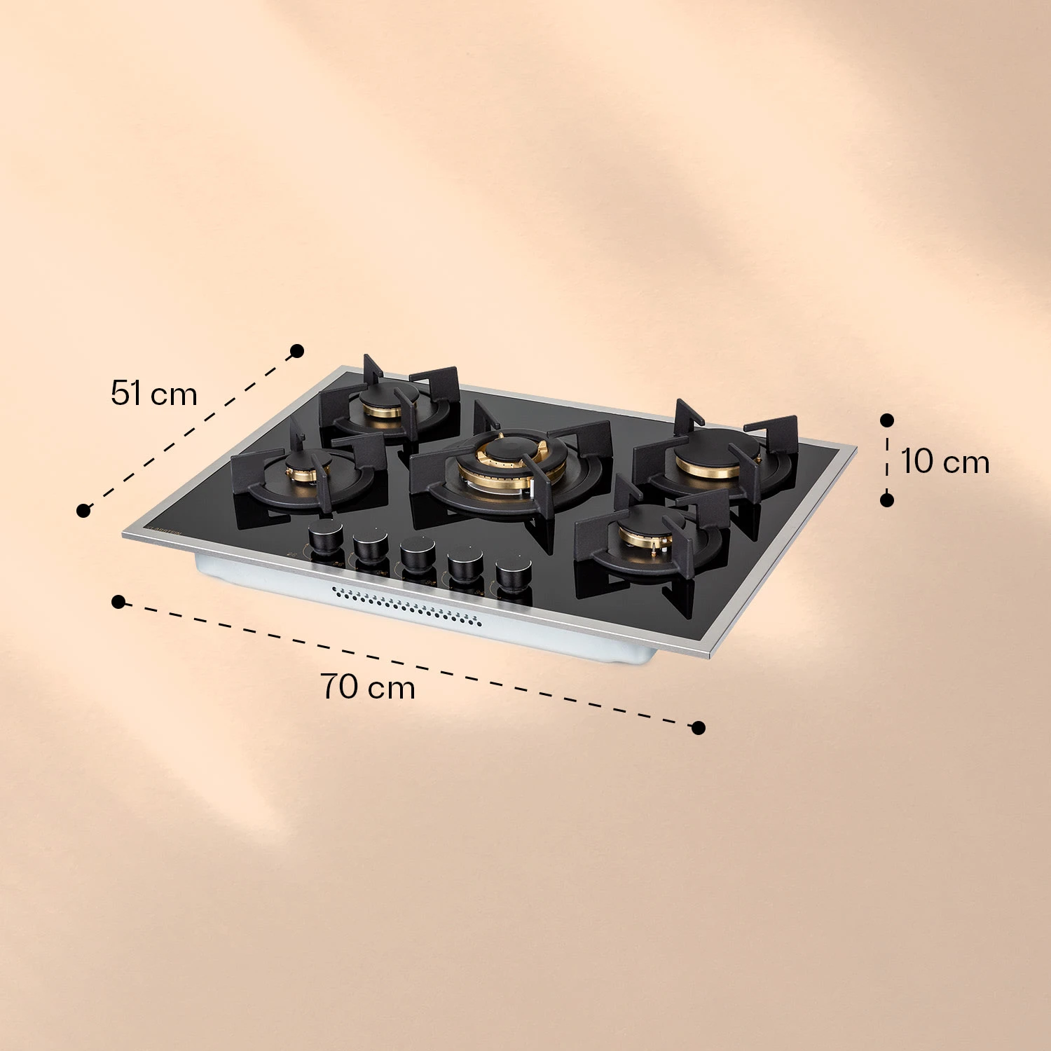 Goldflame 5 Prime Gaskochfeld 5-flammig Messing-Brenner Glaskeramik Goldflame 5 Prime Gaskochfeld 5-flammig Messing-Brenner Glaskeramik -Deutschland Klarstein Verkaufs-Shop 10037808 yy 0007 logo