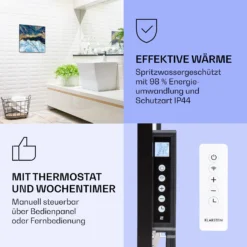 Wonderwall Air Art Smart Infrarotheizung Blauer Marmor 60x60cm 350W -Deutschland Klarstein Verkaufs-Shop 10037827 de 0004 logo