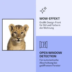 Wonderwall Air Art Smart Infrarotheizung Löwe 60x60cm 350W -Deutschland Klarstein Verkaufs-Shop 10037833 de 0006 logo