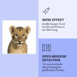 Wonderwall Air Art Smart Infrarotheizung Löwe 60x60cm 350W -Deutschland Klarstein Verkaufs-Shop 10037834 de 0006 logo