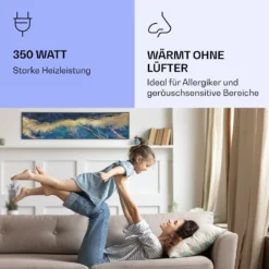 Wonderwall Air Art Smart Infrarotheizung Blauer Marmor 120x30cm 350W -Deutschland Klarstein Verkaufs-Shop 10037849 de 0005 logo