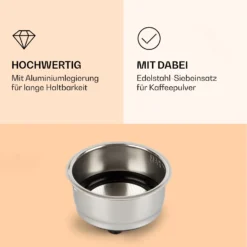 Passionata Espressomaker Siebträger Aluminiumlegierung Zubehör -Deutschland Klarstein Verkaufs-Shop 10037856 de 0003 logo