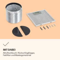 Barella Dunstabzugshaube 35,5 X 93,5 X 43 Cm Umluft 557 M³/h LED Aktivkohlefilter -Deutschland Klarstein Verkaufs-Shop 10037864 de 0005 logo