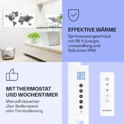 Wonderwall Air Art Smart Infrarotheizung Schwarze Karte 120x60cm 700W -Deutschland Klarstein Verkaufs-Shop 10037872 de 0004 logo
