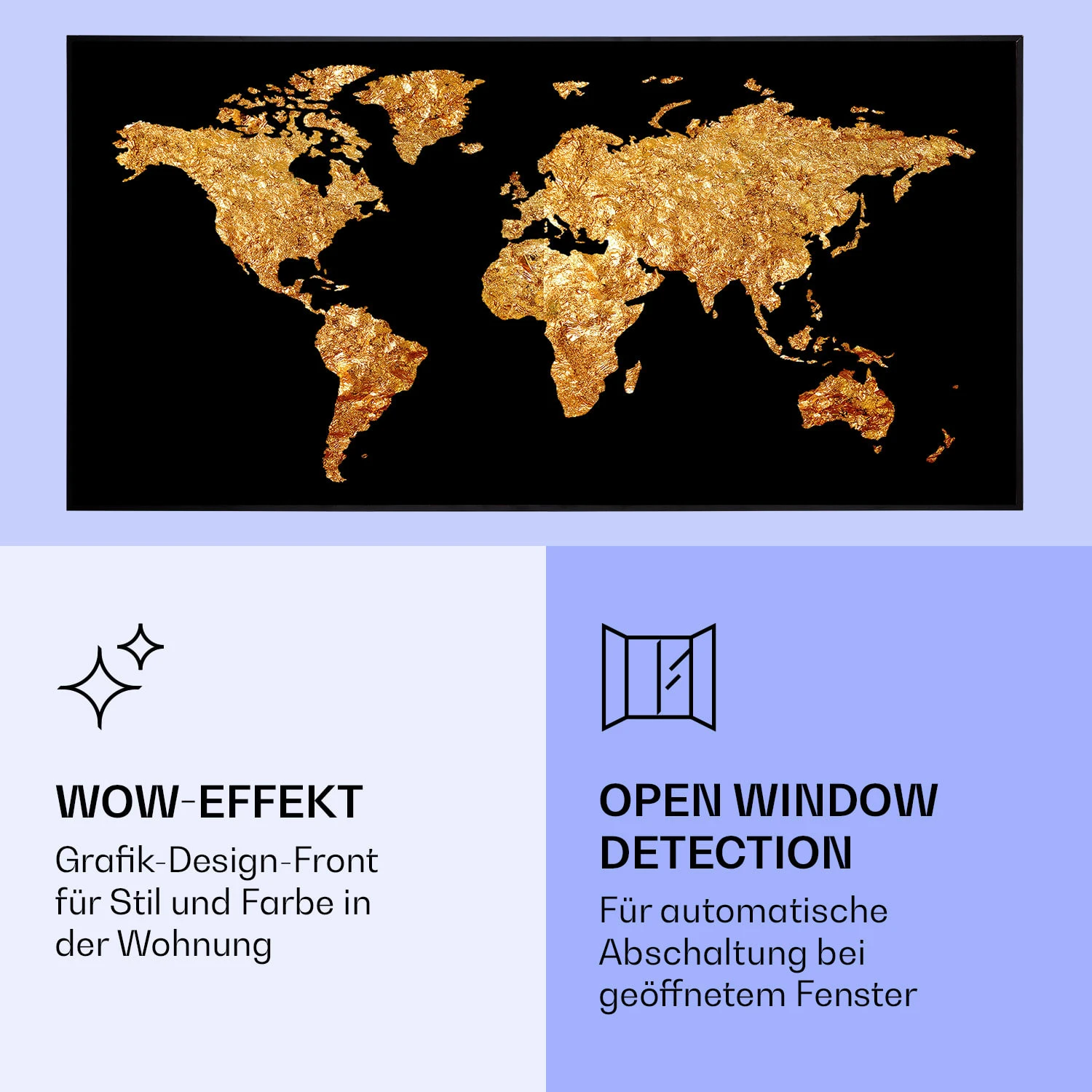 Wonderwall Air Art Smart Infrarotheizung Goldene Karte 120x60cm 700W Wonderwall Air Art Smart Infrarotheizung Goldene Karte 120x60cm 700W -Deutschland Klarstein Verkaufs-Shop 10037873 de 0006 logo