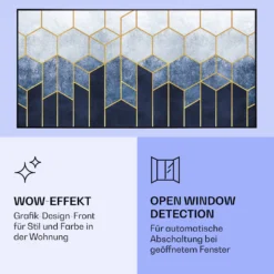 Wonderwall Air Art Smart Infrarotheizung Blaue Linie 120x60cm 700W -Deutschland Klarstein Verkaufs-Shop 10037909 de 0006 logo