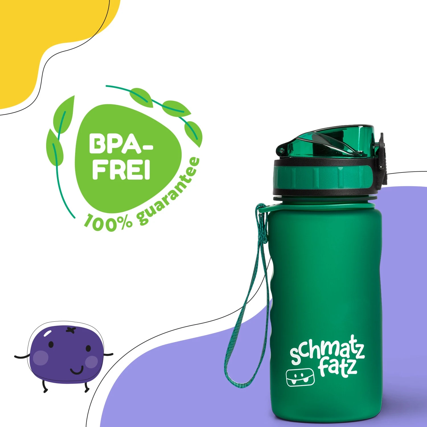 schmatzfatz Trinkflasche Sportflasche 350 ml 18 cm Tritan Schmatzfatz Trinkflasche Sportflasche 350 Ml 18 Cm Tritan -Deutschland Klarstein Verkaufs-Shop 10037960 de 0002 usp