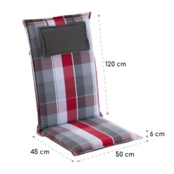 Donau Polsterauflage Sesselauflage Hochlehner Gartenstuhl Polyester 50x120x6cm -Deutschland Klarstein Verkaufs-Shop 10037961 yy 0005 logo