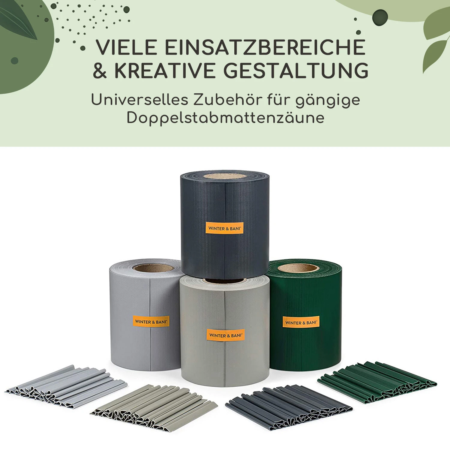 Sichtschutzstreifen-Clips Zubehör PVC 10er-Pack Sichtschutzstreifen-Clips Zubehör PVC 10er-Pack -Deutschland Klarstein Verkaufs-Shop 10037988 de 0006 usp