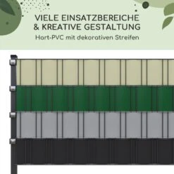 Sichtschutzstreifen Zaunblenden PVC-Hartplastik 2,53 X 0,19 M -Deutschland Klarstein Verkaufs-Shop 10037994 de 0006 usp