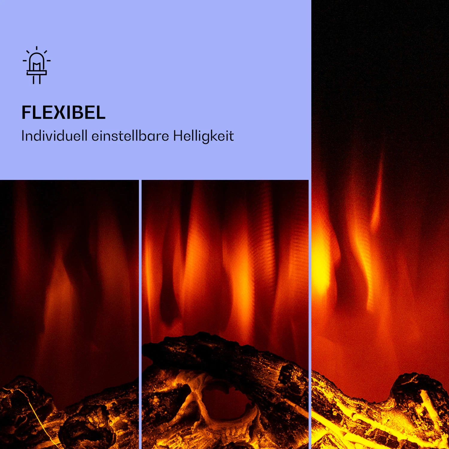 Klarstein Lamington Elektrokamin 2000 W LED-Flammen Heizlüfter Timer Ambientelicht Klarstein Lamington Elektrokamin 2000 W LED-Flammen Heizlüfter Timer Ambientelicht -Deutschland Klarstein Verkaufs-Shop 10038005 de 0004 logo