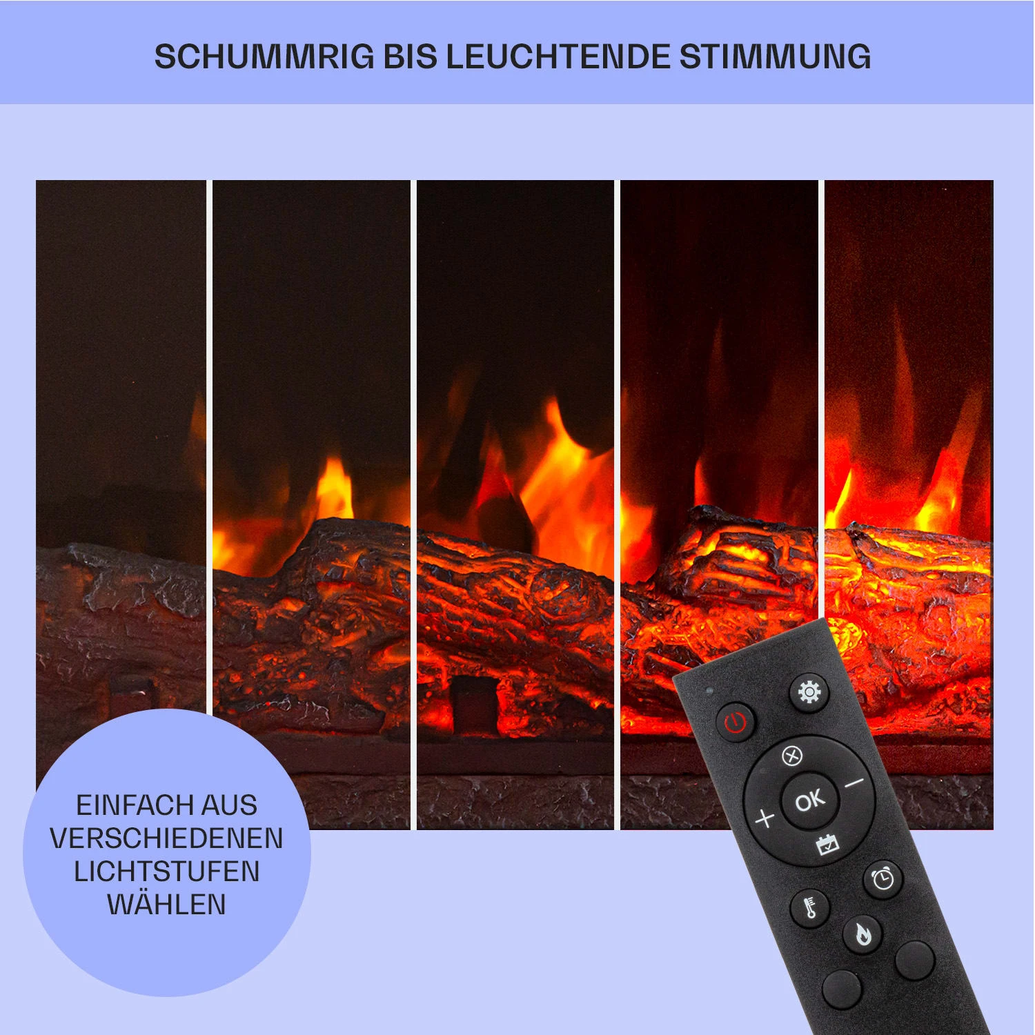 Villarrica Elektrokamin 1900 W LED-Technik Wandeinbau Fernbedienung Villarrica Elektrokamin 1900 W LED-Technik Wandeinbau Fernbedienung -Deutschland Klarstein Verkaufs-Shop 10038007 de 0007 usp
