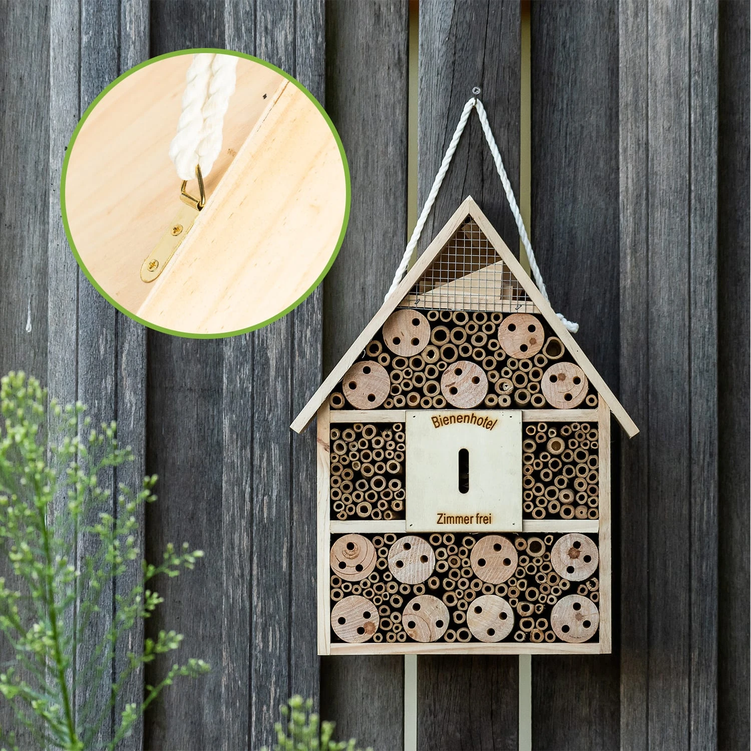 Insektenhotel mit Spitzdach Aufhängung ganzjährig bewohnbar Holz Insektenhotel Mit Spitzdach Aufhängung Ganzjährig Bewohnbar Holz -Deutschland Klarstein Verkaufs-Shop 10038022 yy 0003 logo