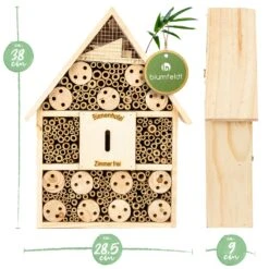 Insektenhotel Mit Spitzdach Aufhängung Ganzjährig Bewohnbar Holz 6 Insektenhotel Mit Spitzdach Aufhängung Ganzjährig Bewohnbar Holz -Deutschland Klarstein Verkaufs-Shop 10038022 yy 0007 logo