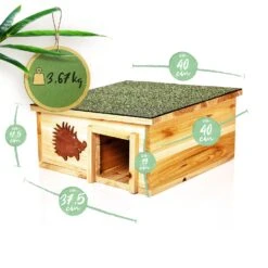 Igelhaus Futterhaus Überwinterung 2 Kammern Tannenholz Unbehandelt -Deutschland Klarstein Verkaufs-Shop 10038027 yy 0007 logo