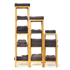 Regal Mehrzweckregal 3 Etagen 34x80x33cm (BxHxT) Kombinierbar Bambus -Deutschland Klarstein Verkaufs-Shop 10038052 yy 0006 logo