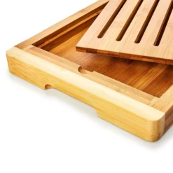Brotschneidebrett Mit Krümelfach Bambus 38 X 3 X 25,5 Cm (BxHxT) Recycelbar -Deutschland Klarstein Verkaufs-Shop 10038056 yy 0003 logo