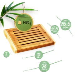 Brotschneidebrett Mit Krümelfach Bambus 38 X 3 X 25,5 Cm (BxHxT) Recycelbar -Deutschland Klarstein Verkaufs-Shop 10038056 yy 0008 logo