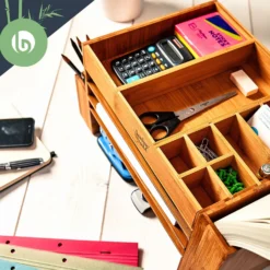 Schreibtischorganizer Mit Vielen Fächern 40 X 20 X 23 Cm 100 % Bambus -Deutschland Klarstein Verkaufs-Shop 10038062 yy 0004 logo