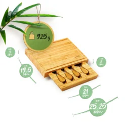 Käsebrett Mit Messerfach 25,2x3x19,5 Cm 4 Spezialmesser Pflegeleicht -Deutschland Klarstein Verkaufs-Shop 10038079 yy 0007 logo