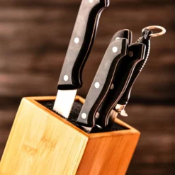 Messerblock, Schief PET-Borsteneinsatz Für 5-10 Messer, Bambus -Deutschland Klarstein Verkaufs-Shop 10038080 yy 0006 logo