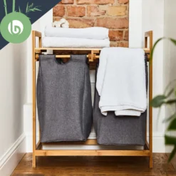 Wäschestation 2 Herausnehmbare Säcke Bambus Baumwolle 5 Wäschestation 2 Herausnehmbare Säcke Bambus Baumwolle -Deutschland Klarstein Verkaufs-Shop 10038102 yy 0006 logo